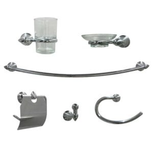 JUEGO DE ACCESORIOS ANBEC CROMADO