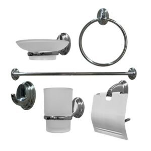 JUEGO DE ACCESORIOS CROMADO 36270
